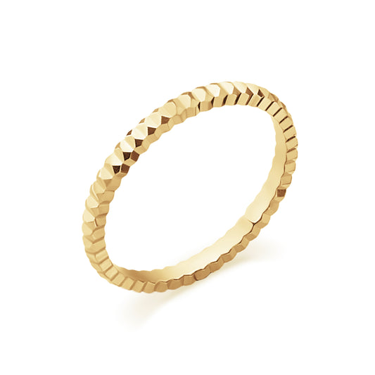 Ray - Alliance guillochée or jaune #1