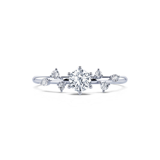 Rita&nbsp;-&nbsp;Bagues de fiançailles platine diamants ronds #1