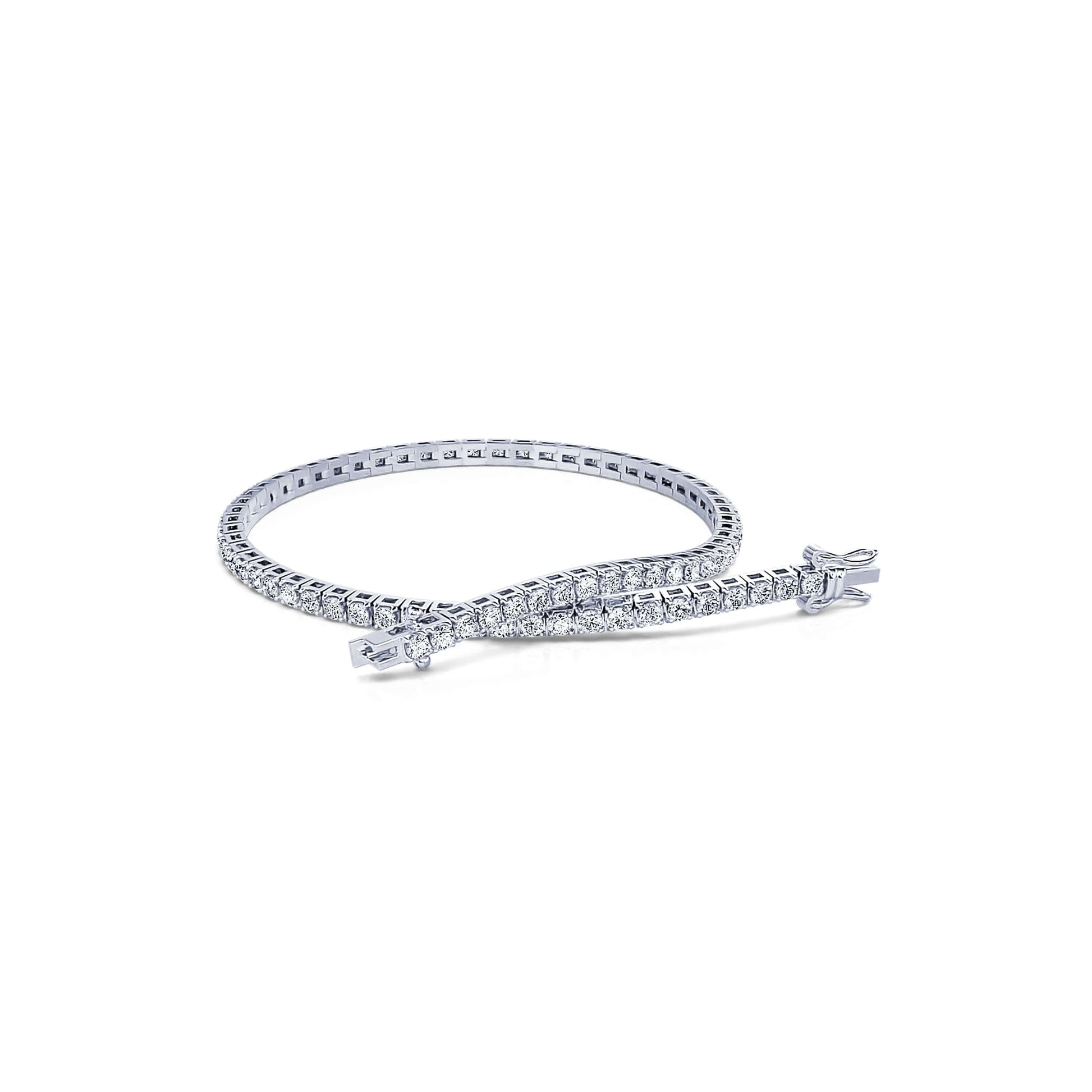 Bracelet rivière diamant or blanc Riviera L 1