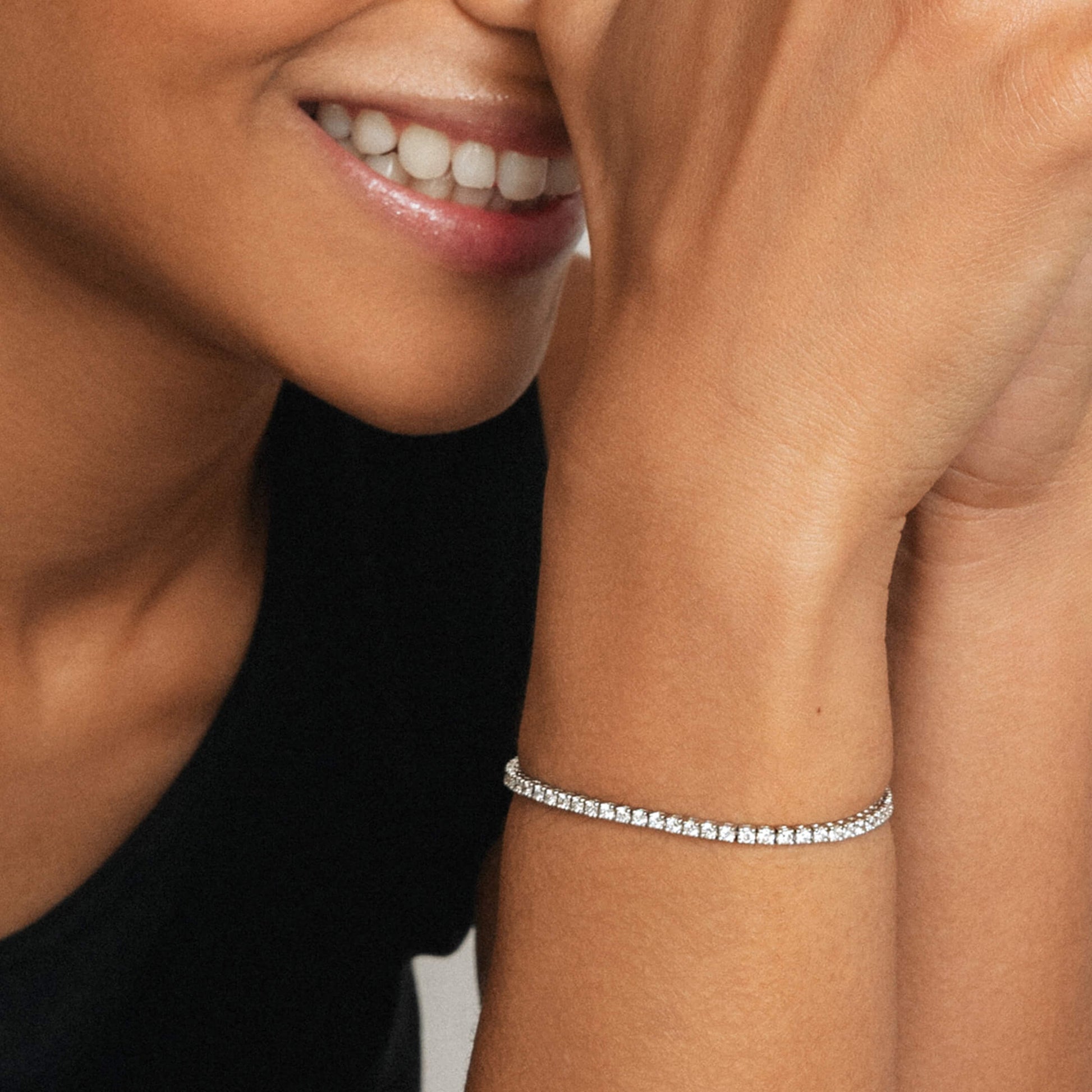 Bracelet rivière diamant or jaune Riviera L 7