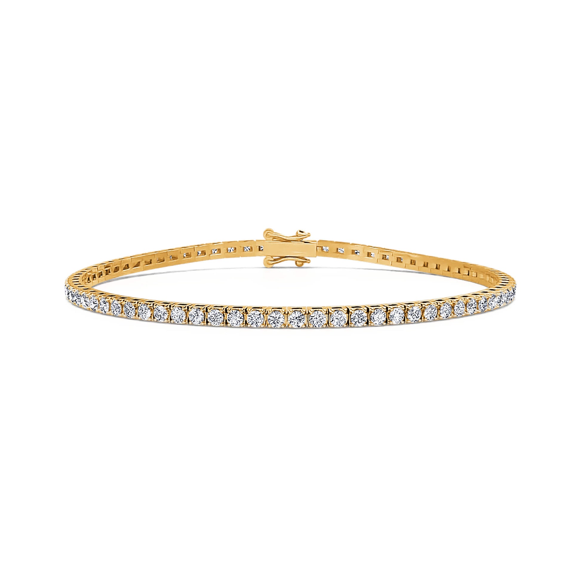 Bracelet rivière diamant or jaune Riviera L 3