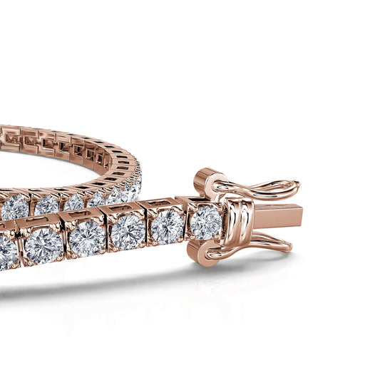 Riviera L - Bracelet tennis diamant or rose #2