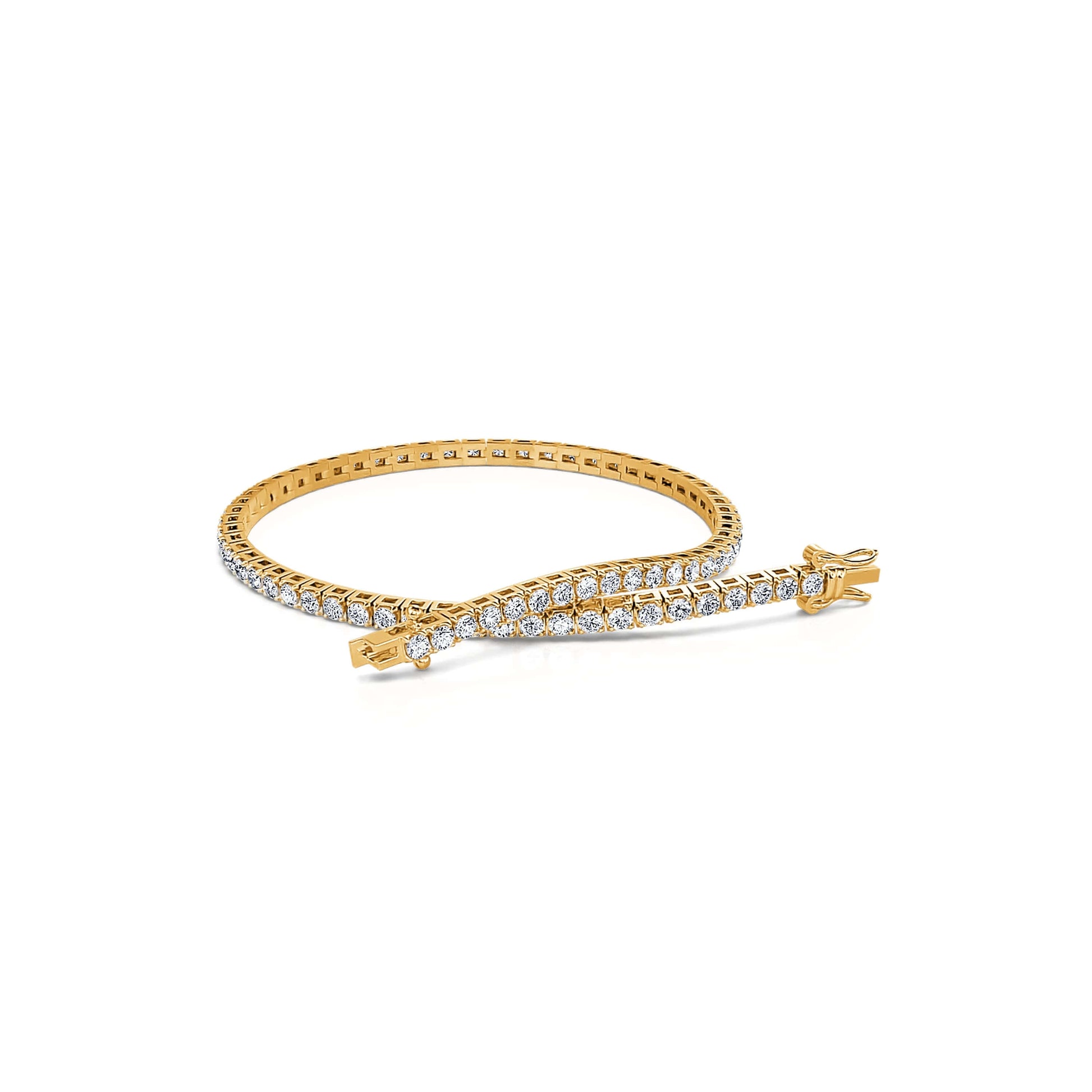 Bracelet rivière diamant or jaune Riviera L 1