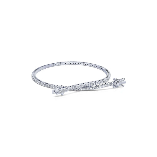 Riviera M - Bracelet tennis diamant or blanc #1