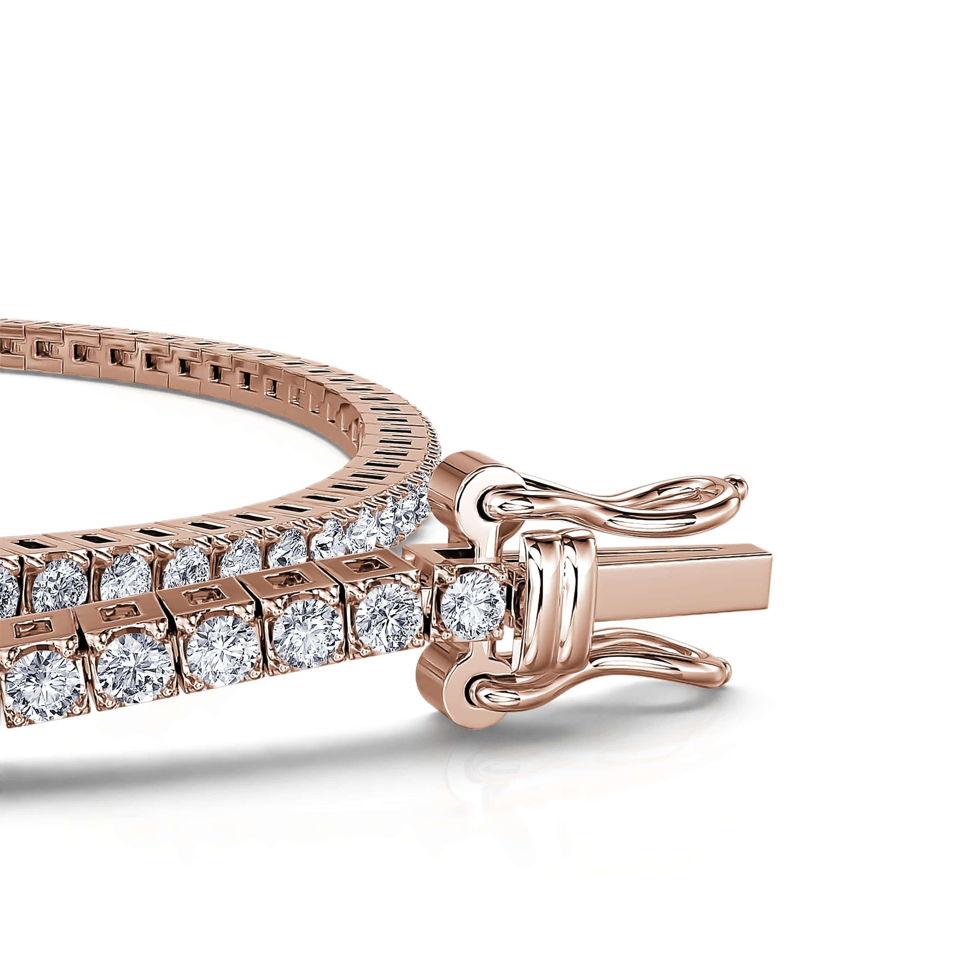 Bracelet rivière diamant or rose Riviera M 2