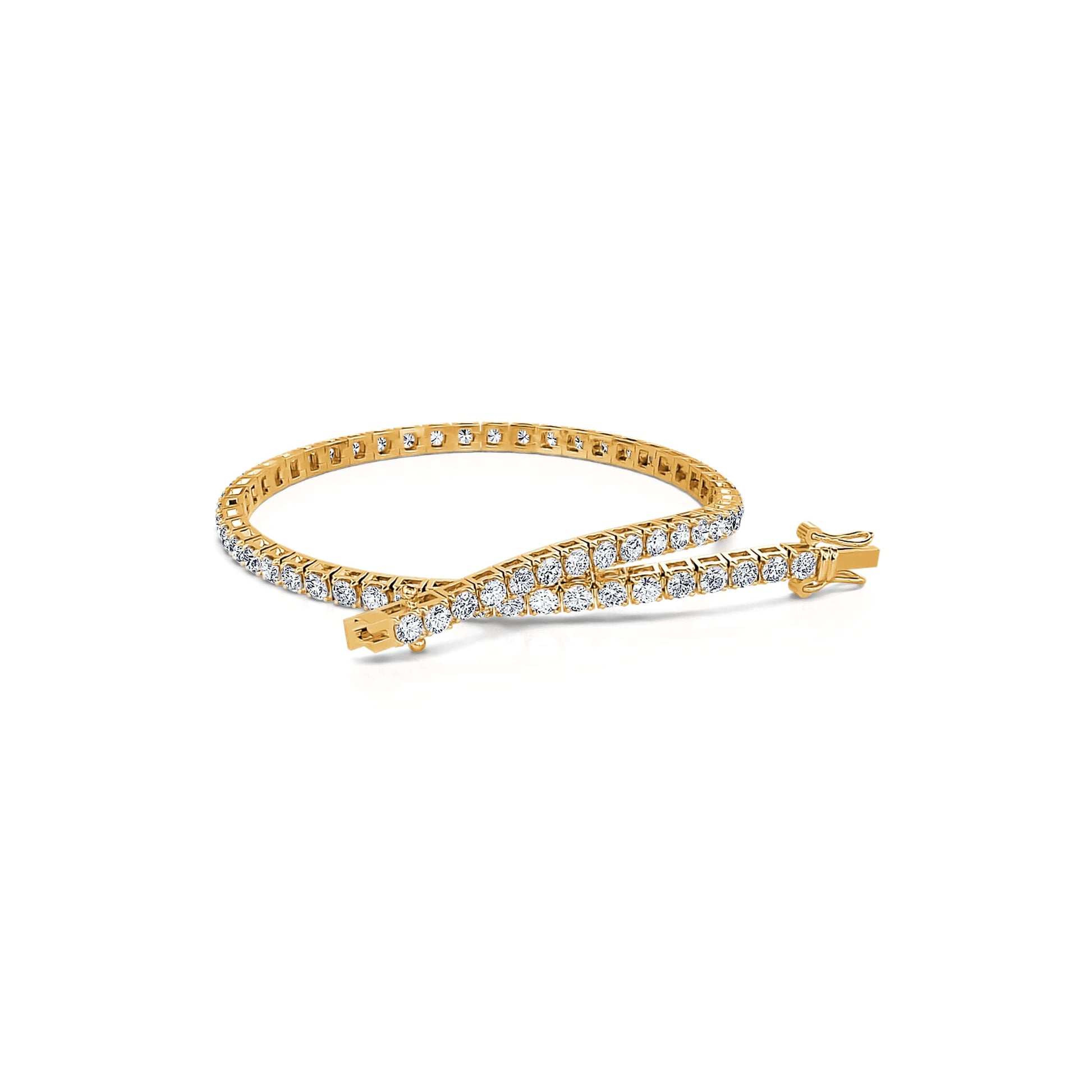 Bracelet rivière diamant or jaune Riviera XL 1