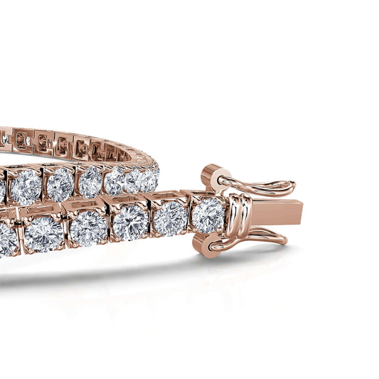 Riviera XL - Bracelet tennis diamant or rose #2