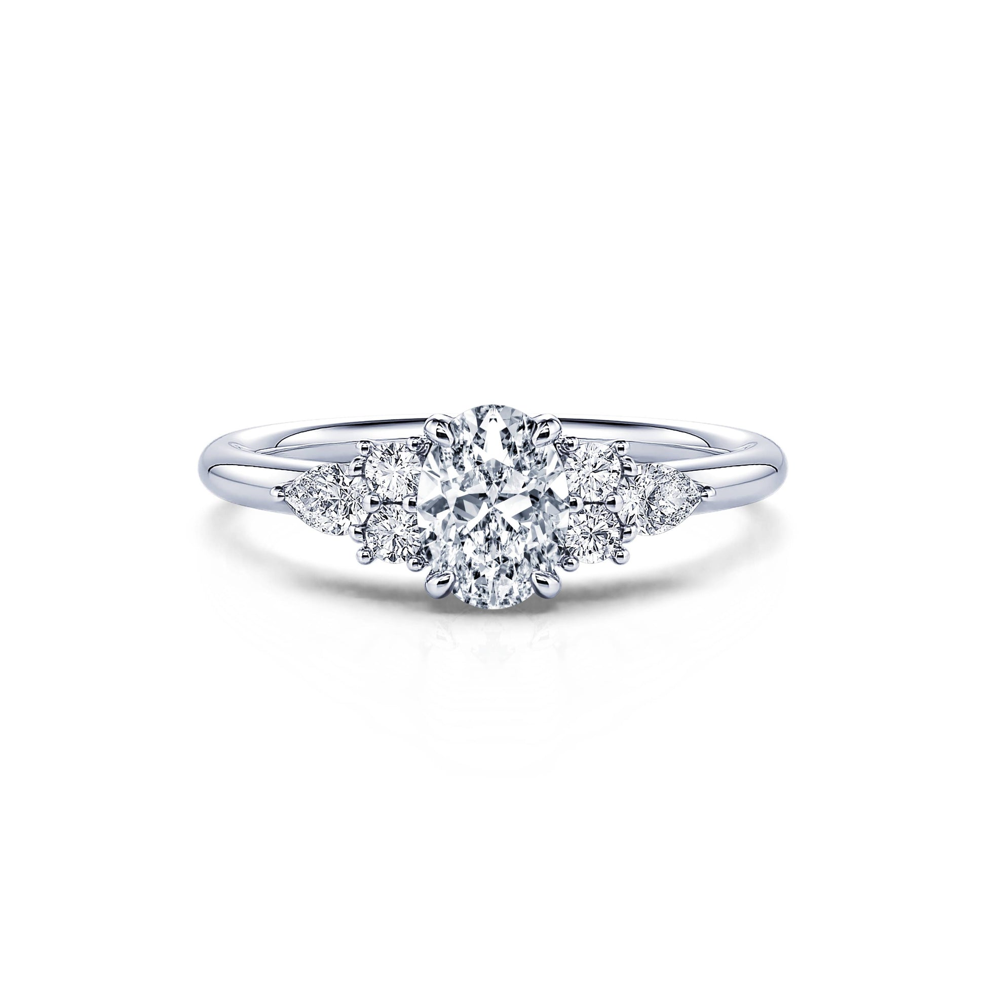 Bague de fiançailles platine diamants Romaine 4