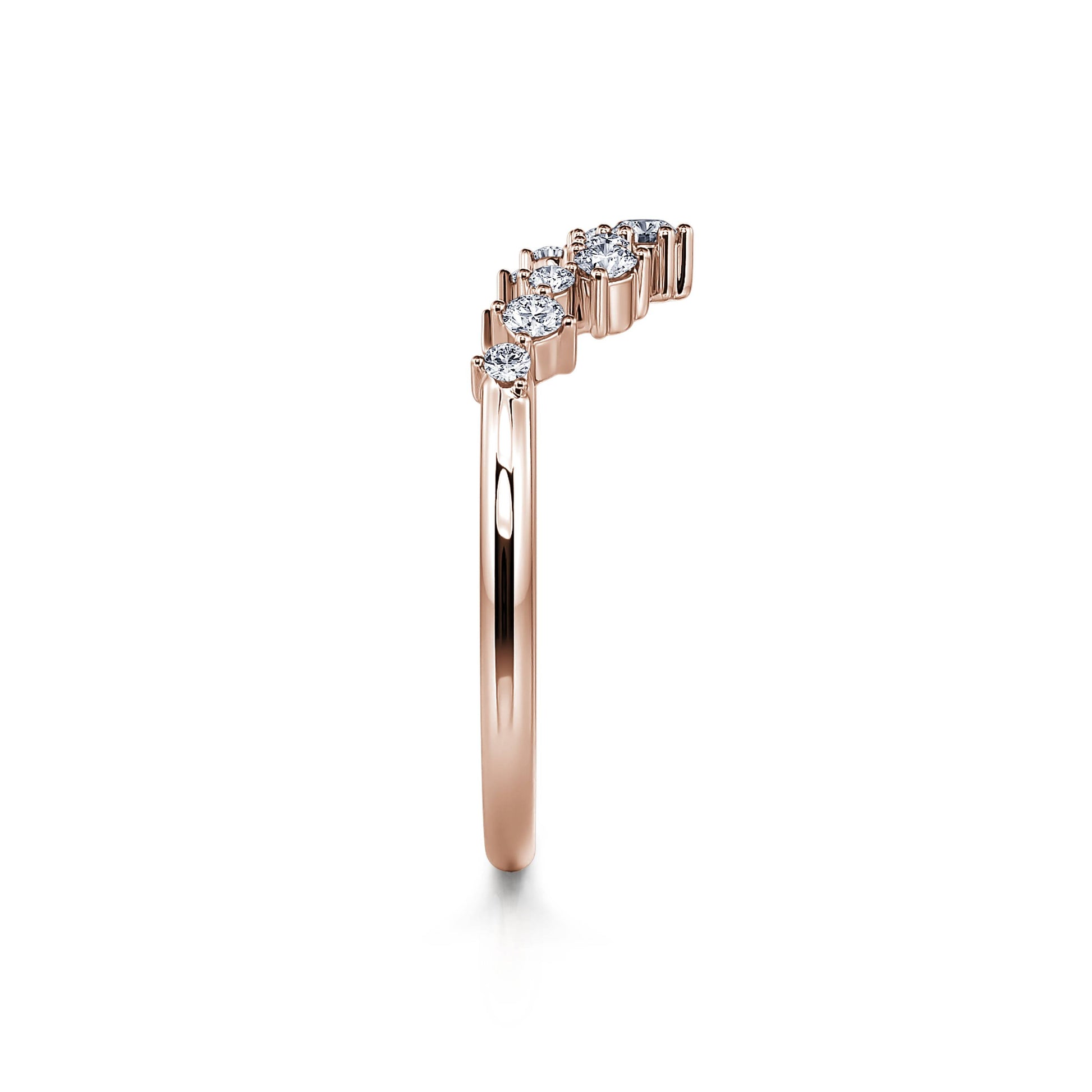 Alliance diamant or rose Rosalba 3