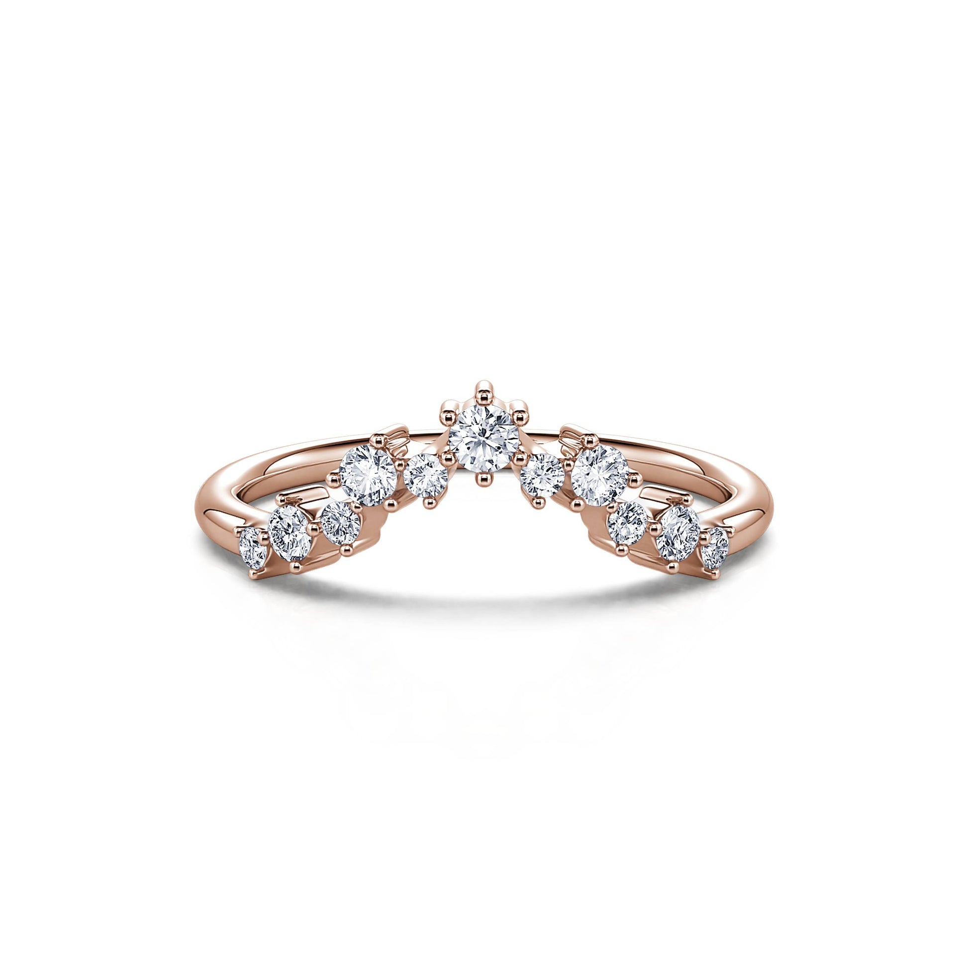Alliance diamant or rose Rosalba 4
