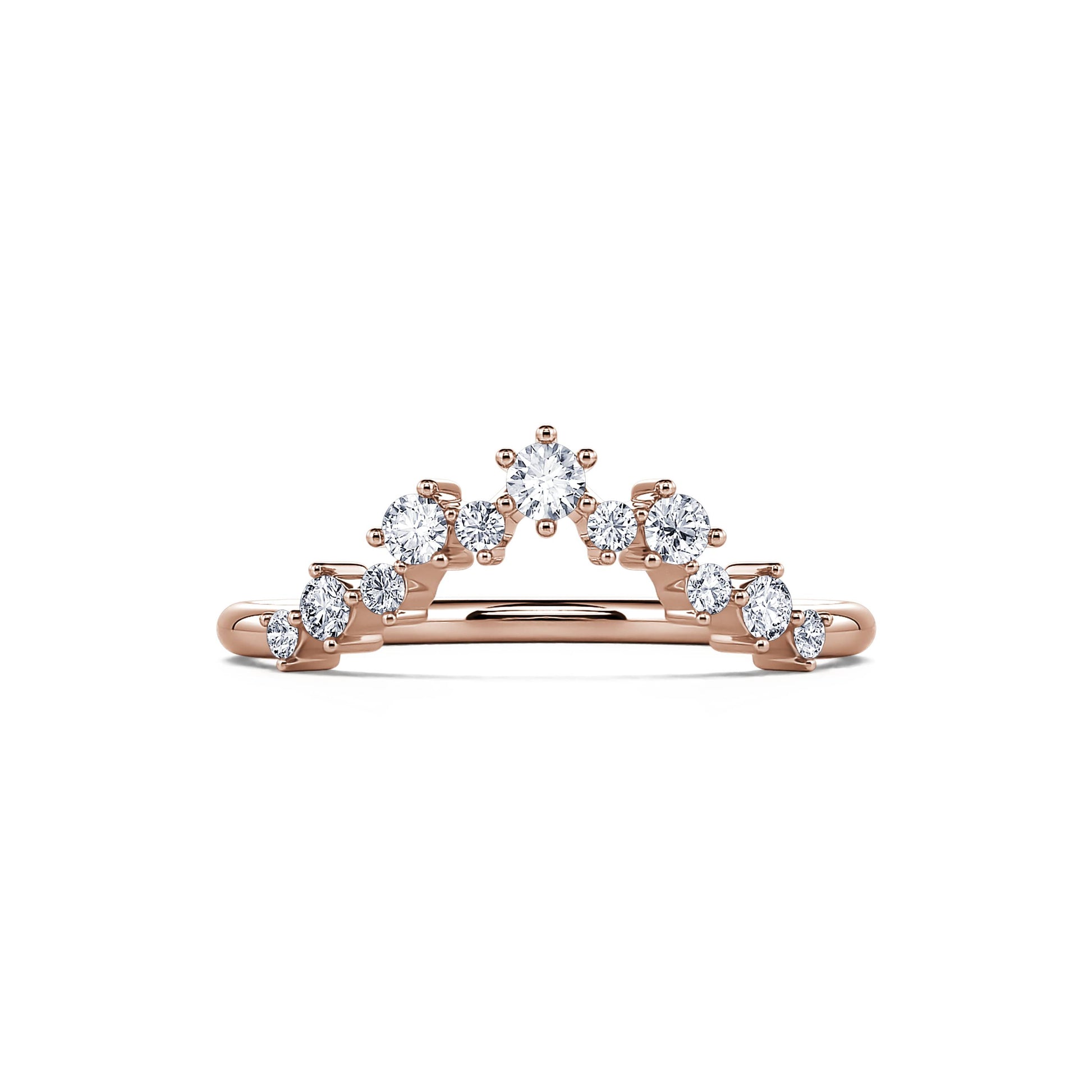 Alliance diamant or rose Rosalba 2