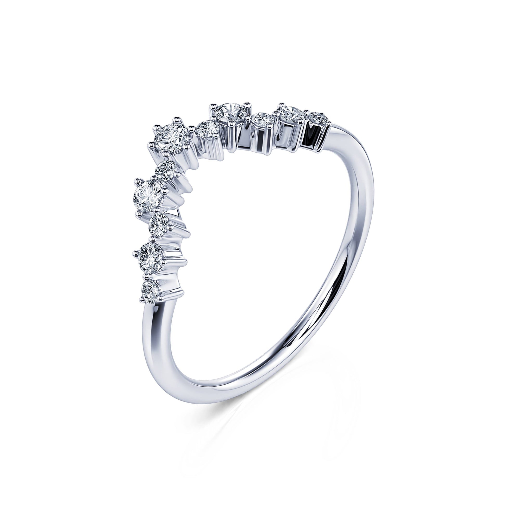 Alliance diamant platine Rosalba 1