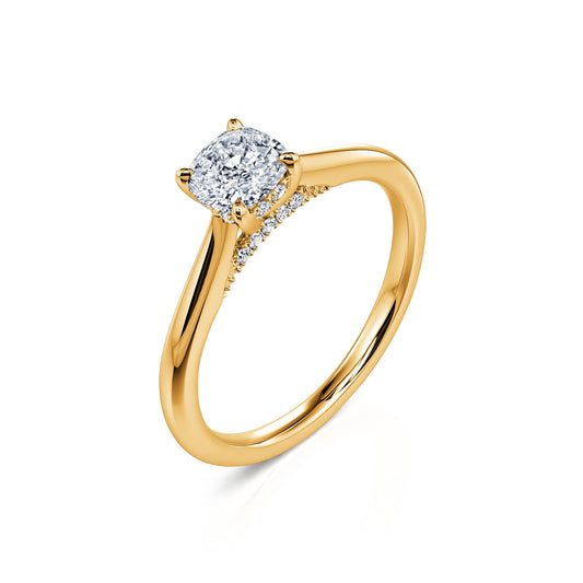 Sasha - Solitaire diamant or jaune #2