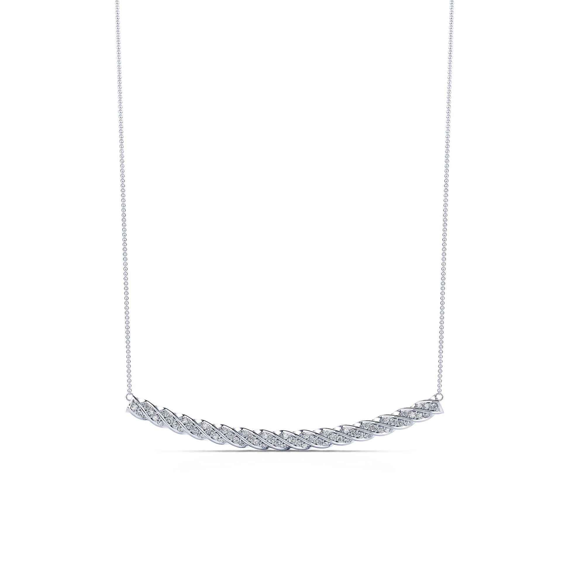 Collier diamant trosadé or blanc Selena 2