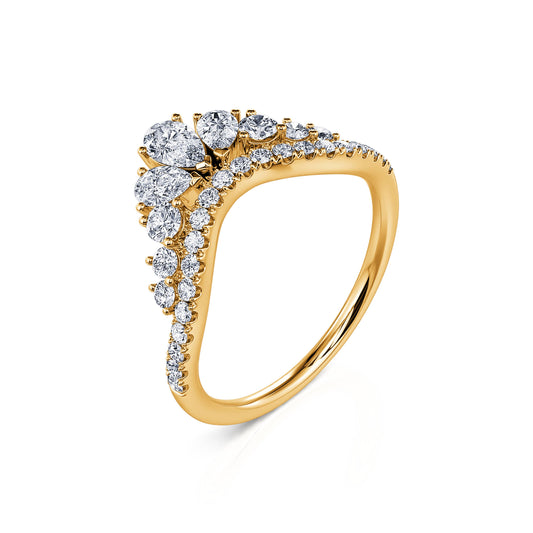 Séraphine&nbsp;-&nbsp;Alliance diamant or jaune #1