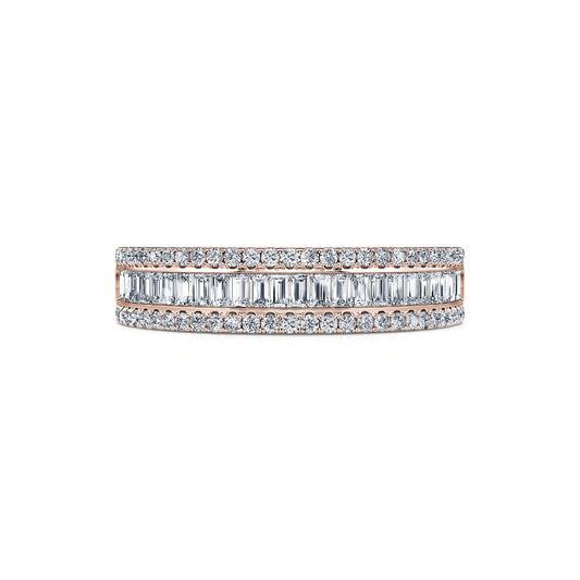 Servan&nbsp;-&nbsp;Alliance demi tour diamant or rose #2