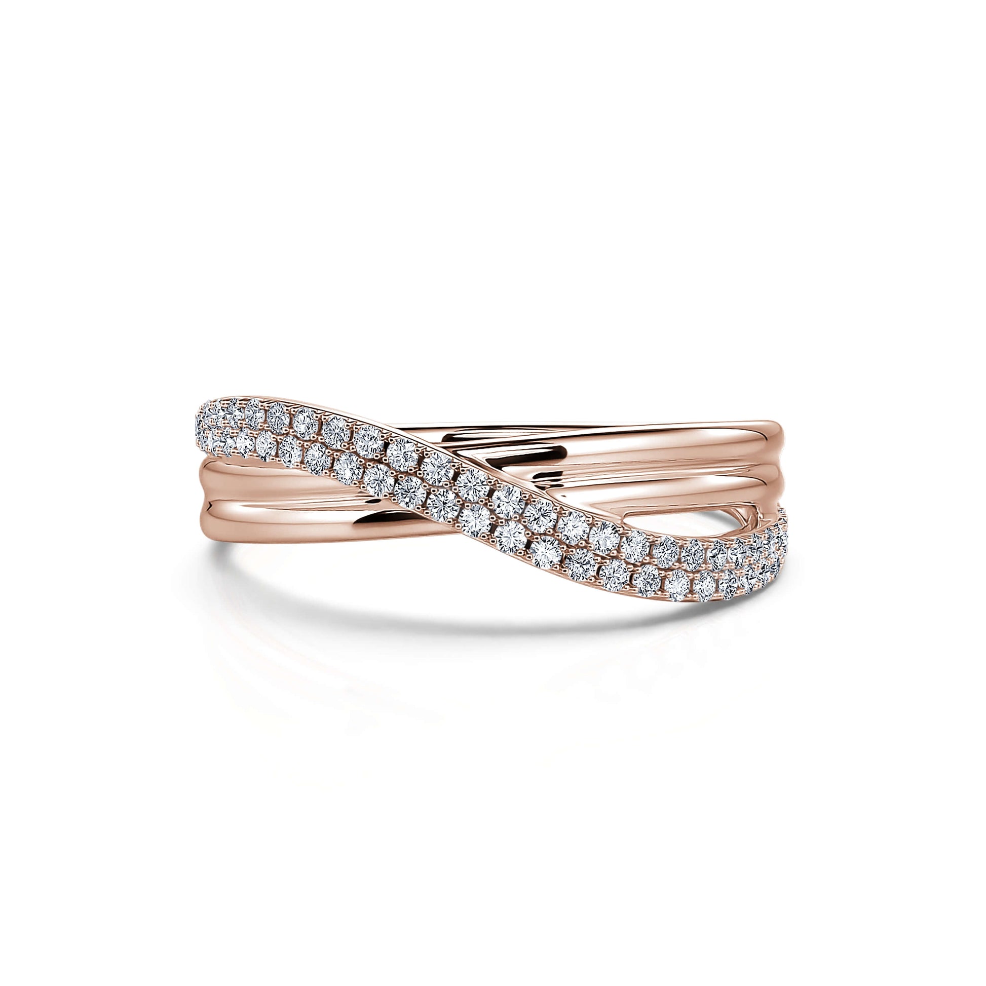 Alliance or rose diamant Shelly 3
