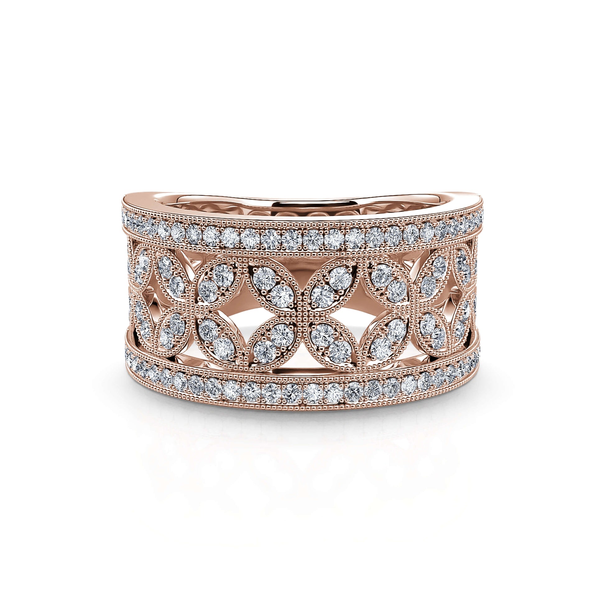 Bague or rose diamant Shinee 3