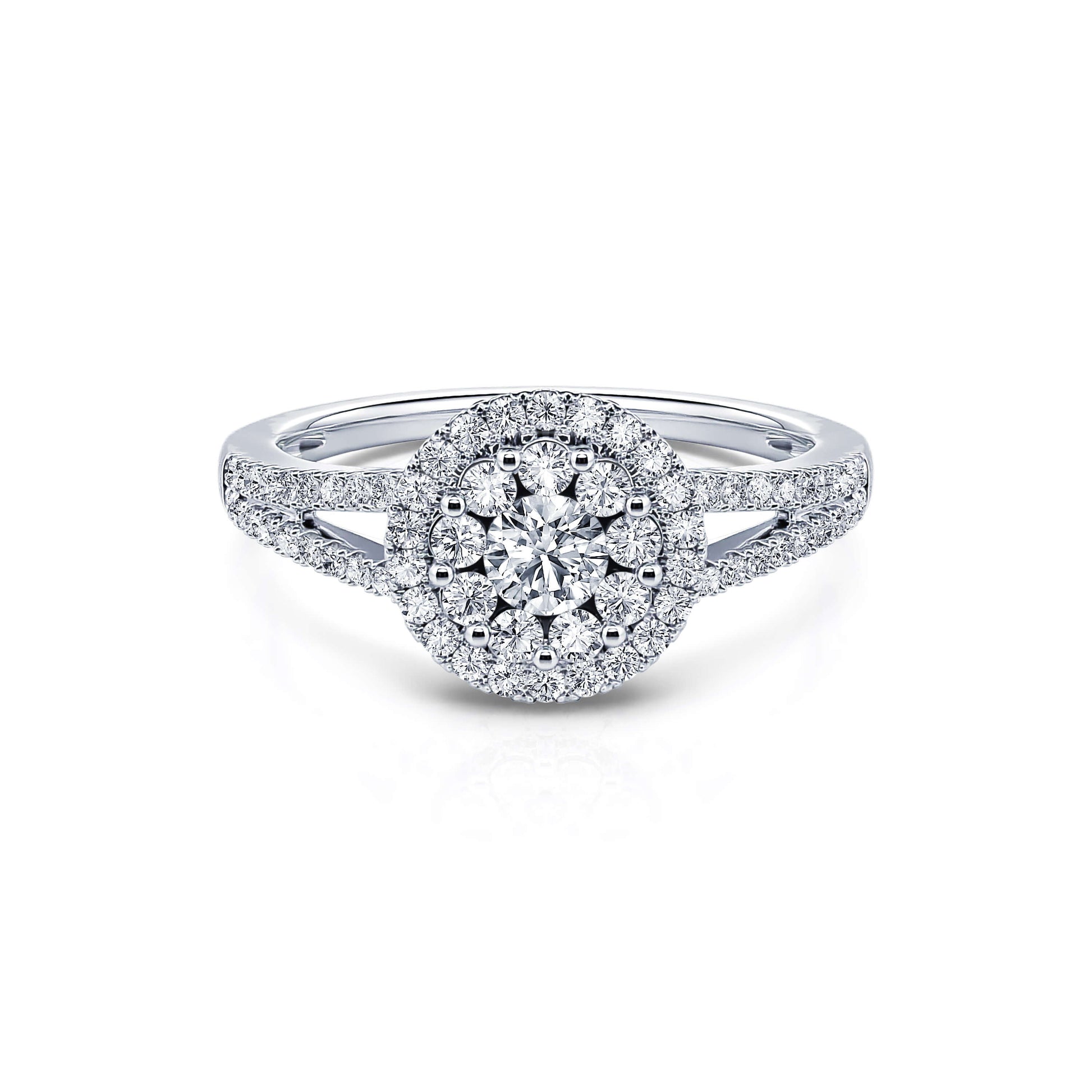 Bague de fiançailles platine diamant Shona 1