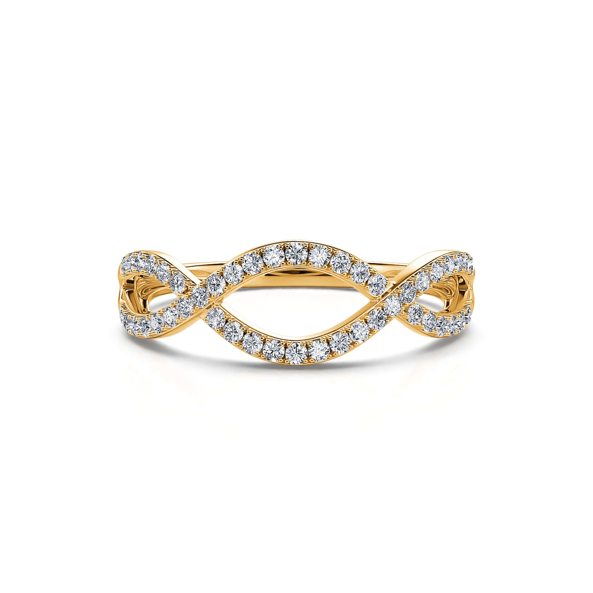 Alliance diamant or jaune Sicilia 3