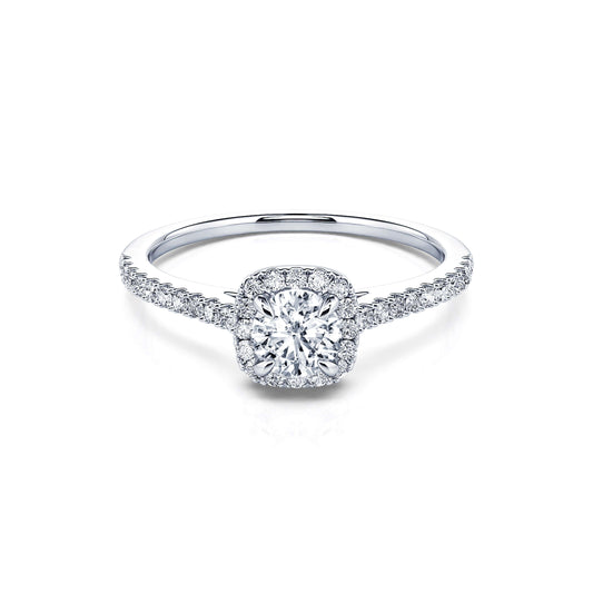 Sienne - Bague de fiançailles platine diamant #1
