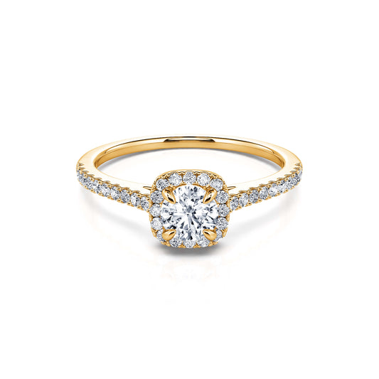 Sienne&nbsp;-&nbsp;Bague de fiançailles or jaune diamant #1