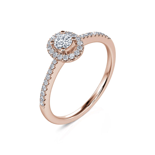 Soho&nbsp;-&nbsp;Bague de fiançailles ovale en or rose #2
