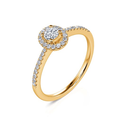 Soho&nbsp;-&nbsp;Bague de fiançailles ovale en or jaune #2