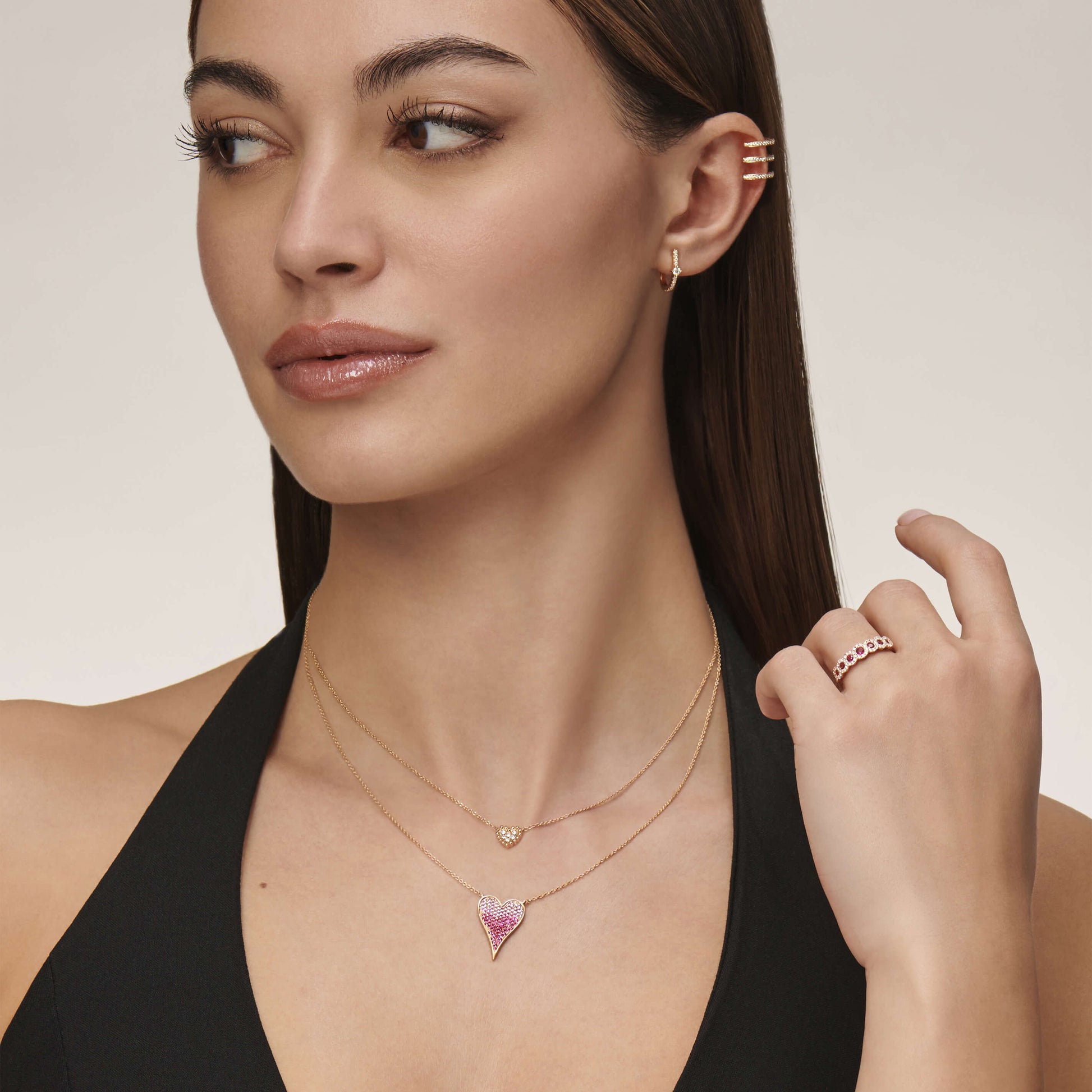 Collier diamant petit cœur Sole 4