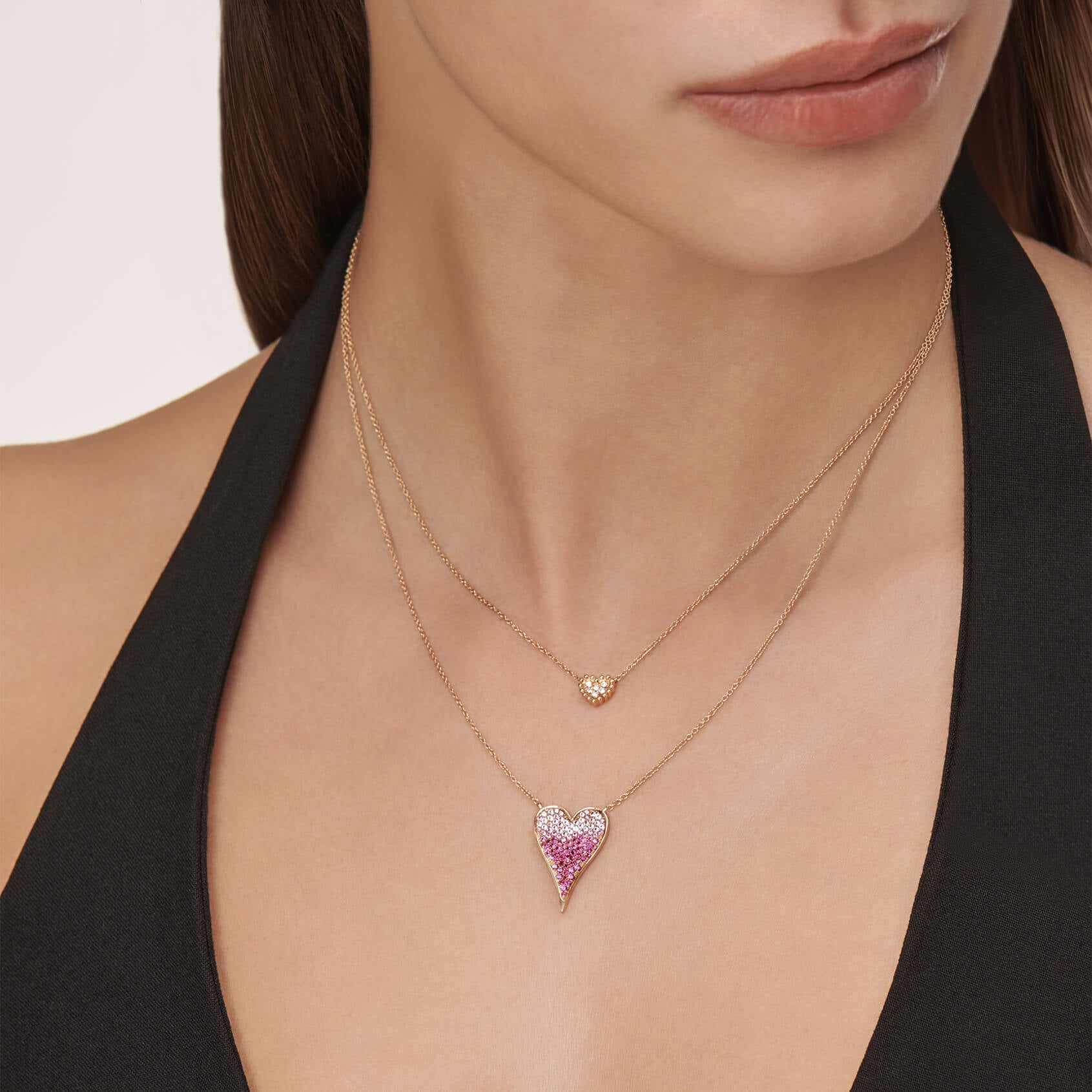 Collier diamant petit cœur Sole 6