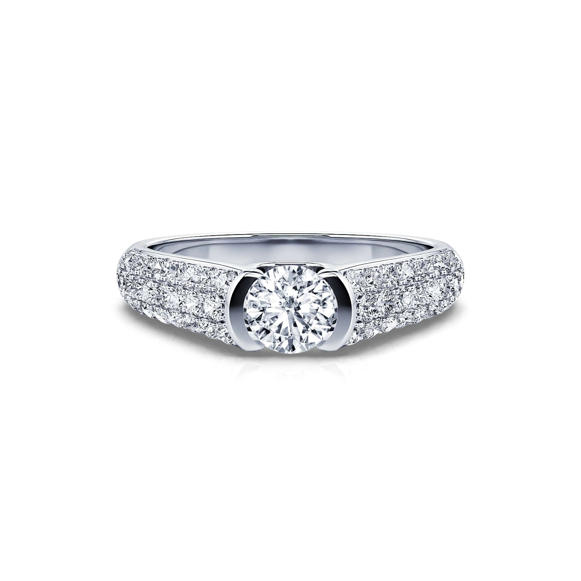 Solitaire diamant platine Sophia 4