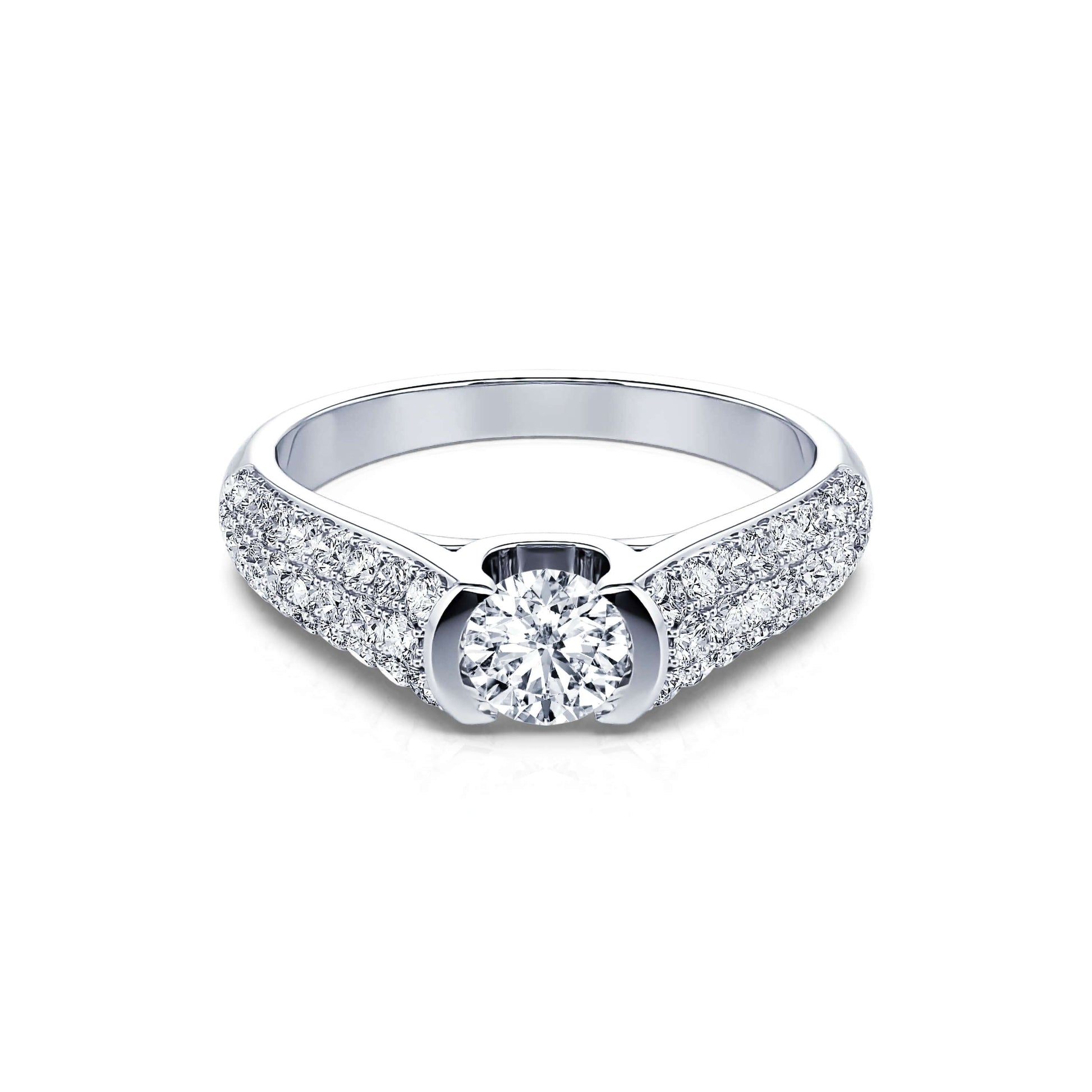 Solitaire diamant platine Sophia 1