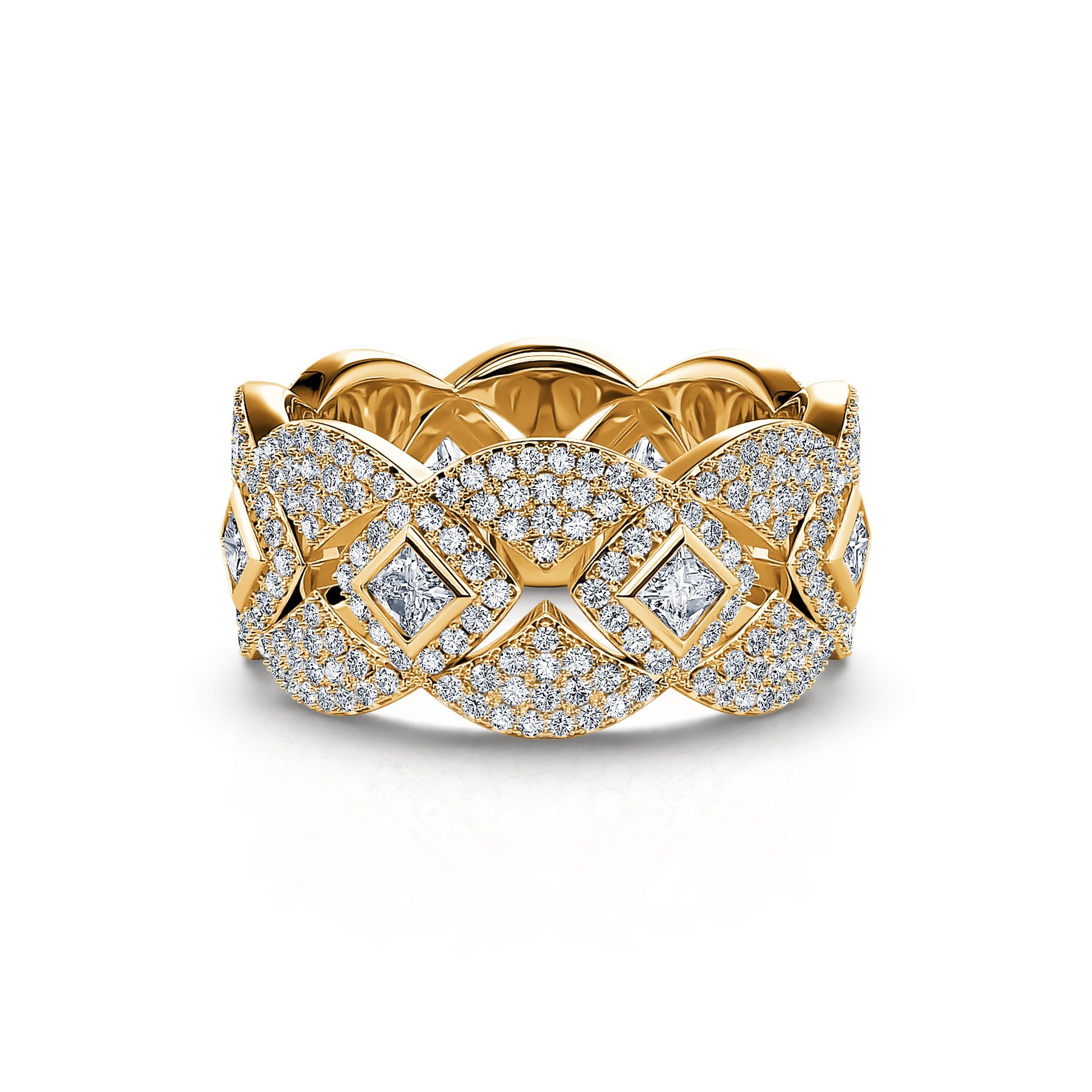 Bague or jaune diamant Stardust 3