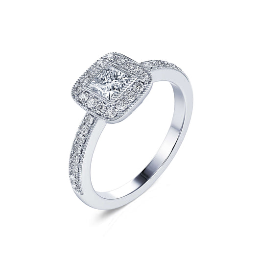 Stelly - Bague de fiançailles diamant platine #2