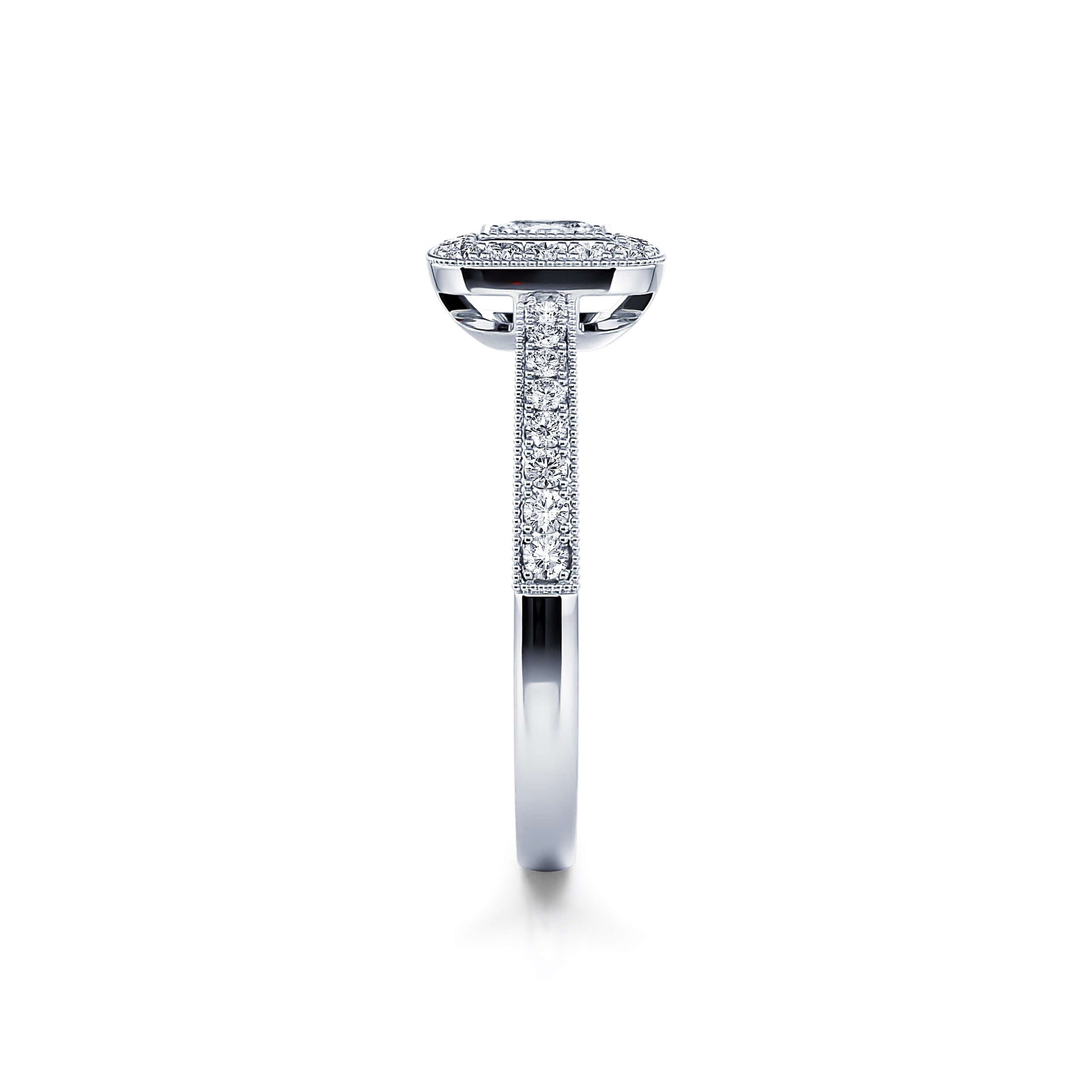 Bague de fiançailles diamant platine Stelly 3