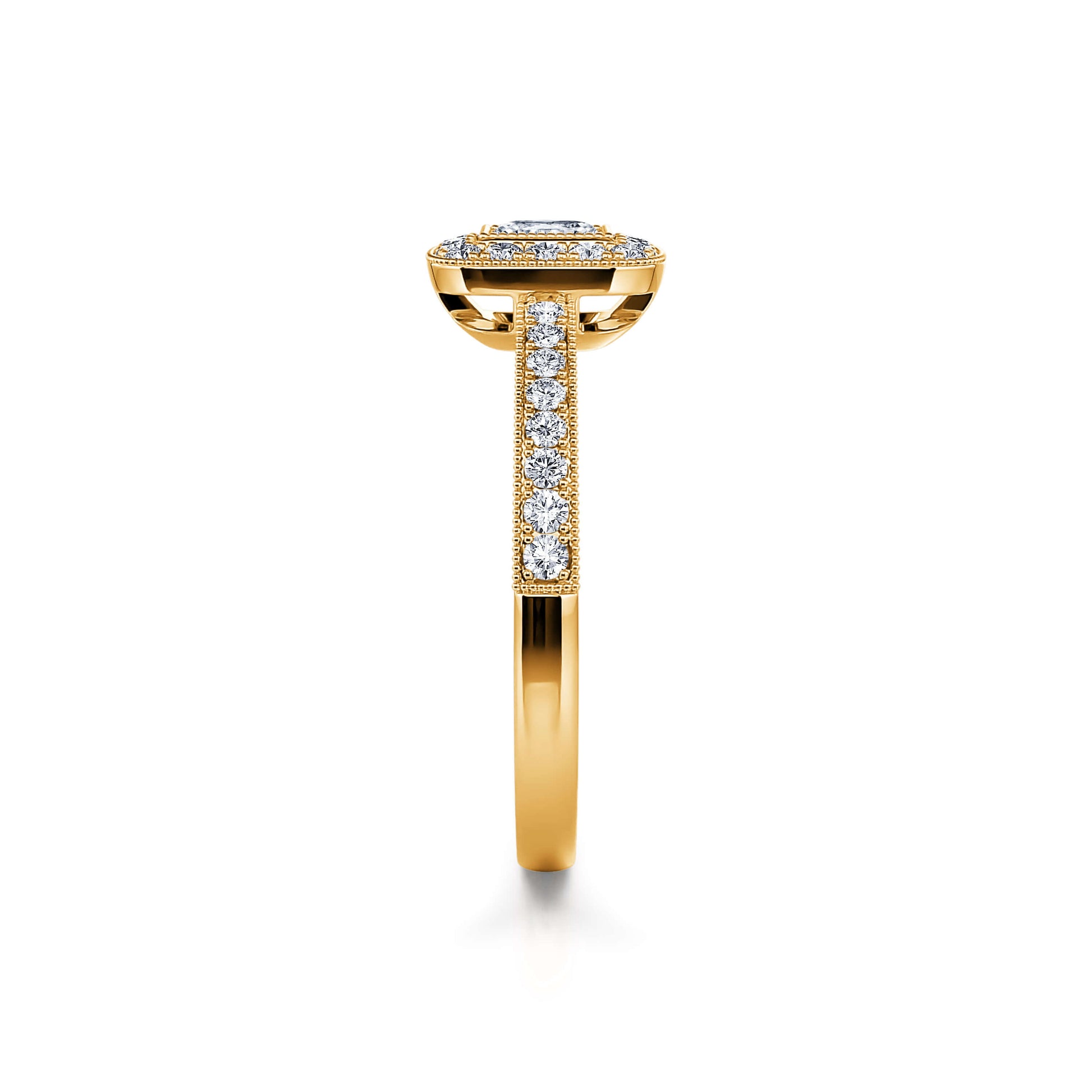Bague de fiançailles diamant or jaune Stelly 3