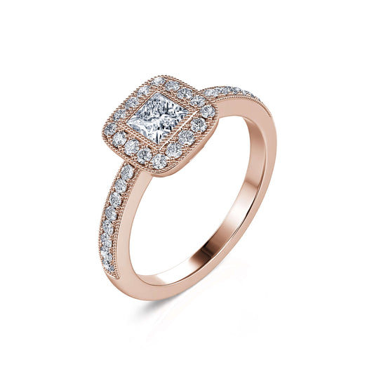 Stelly&nbsp;-&nbsp;Bague de fiançailles diamant or rose #2