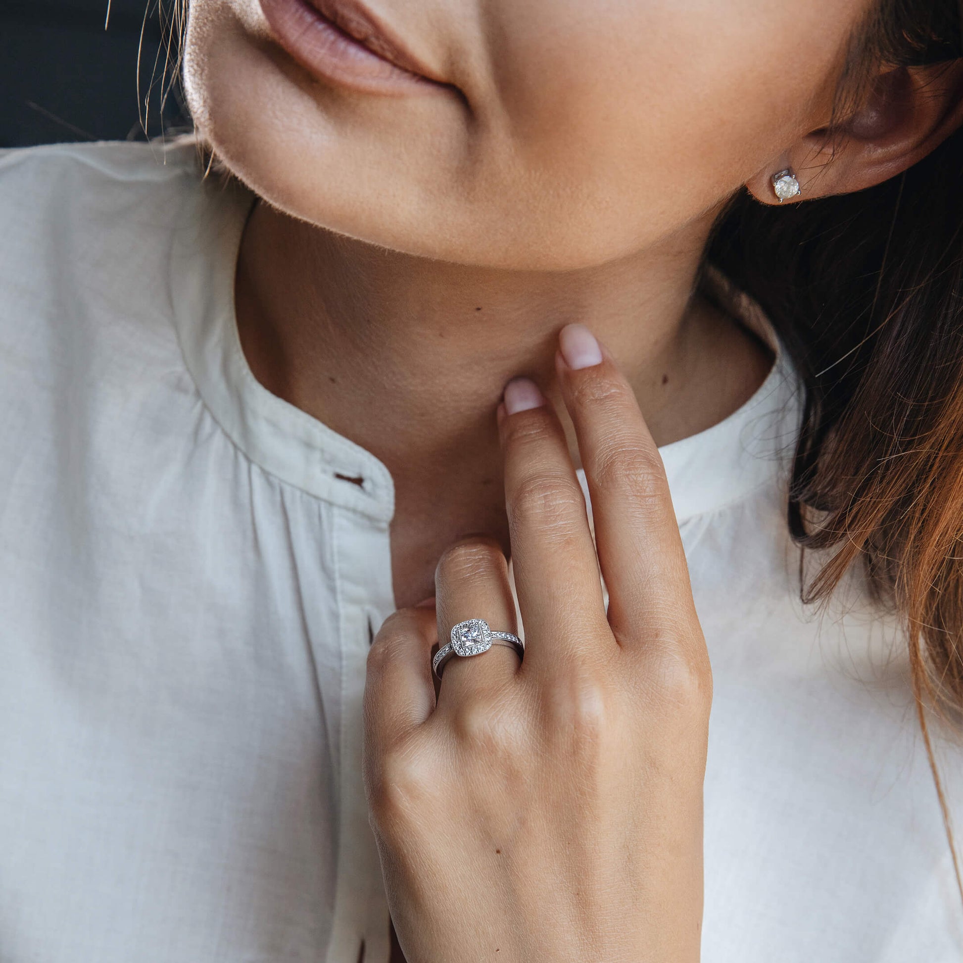 Bague de fiançailles diamant or jaune Stelly 5