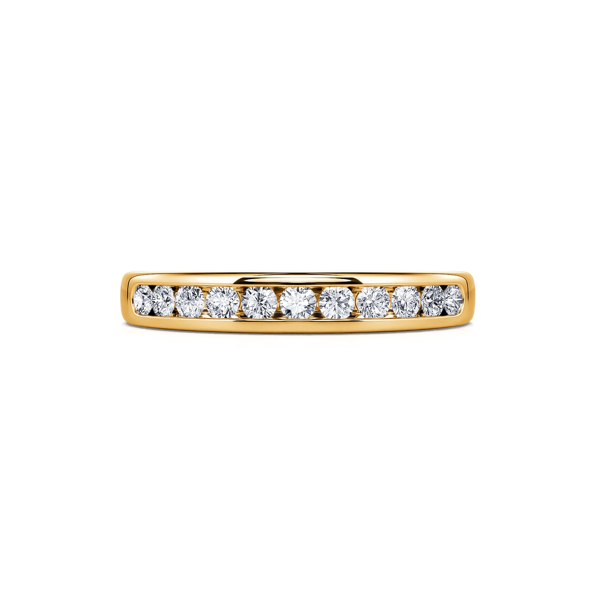 Alliance demi tour rail or jaune diamant Tali 2
