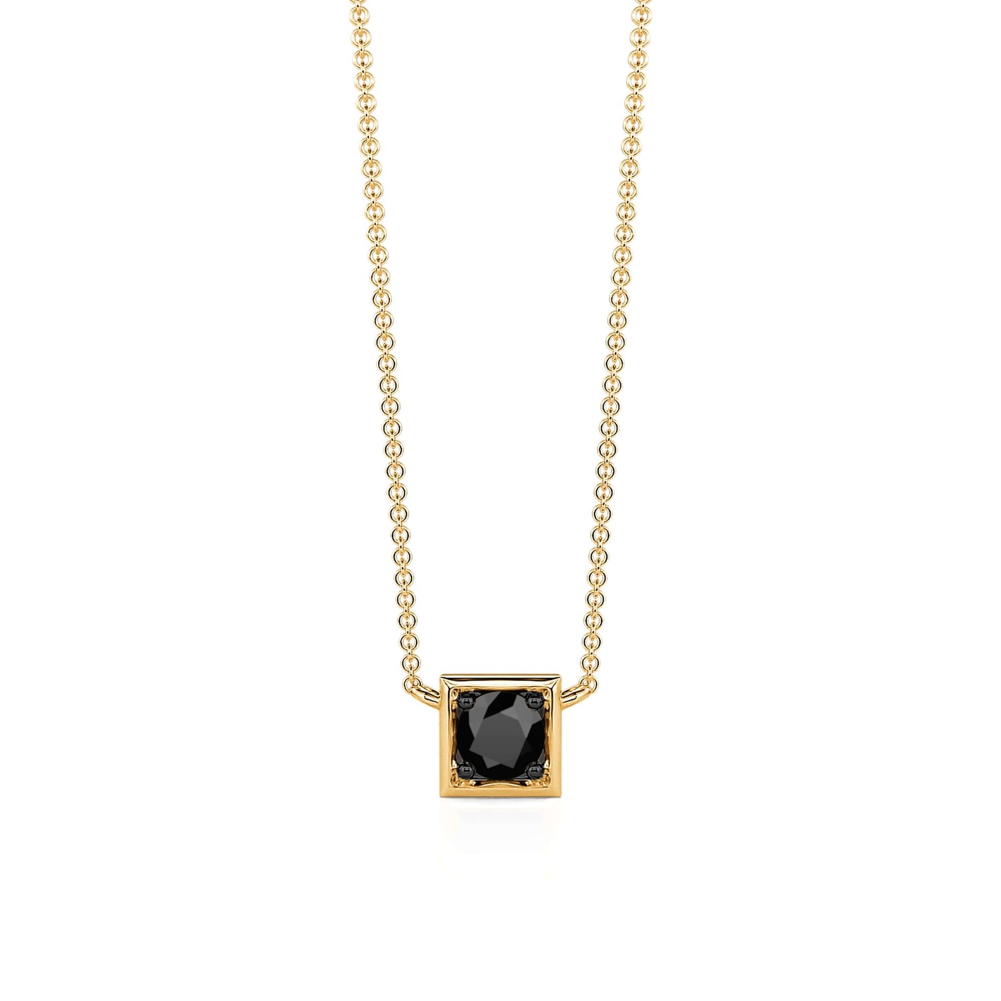 Collier or jaune diamant noir Tom 1
