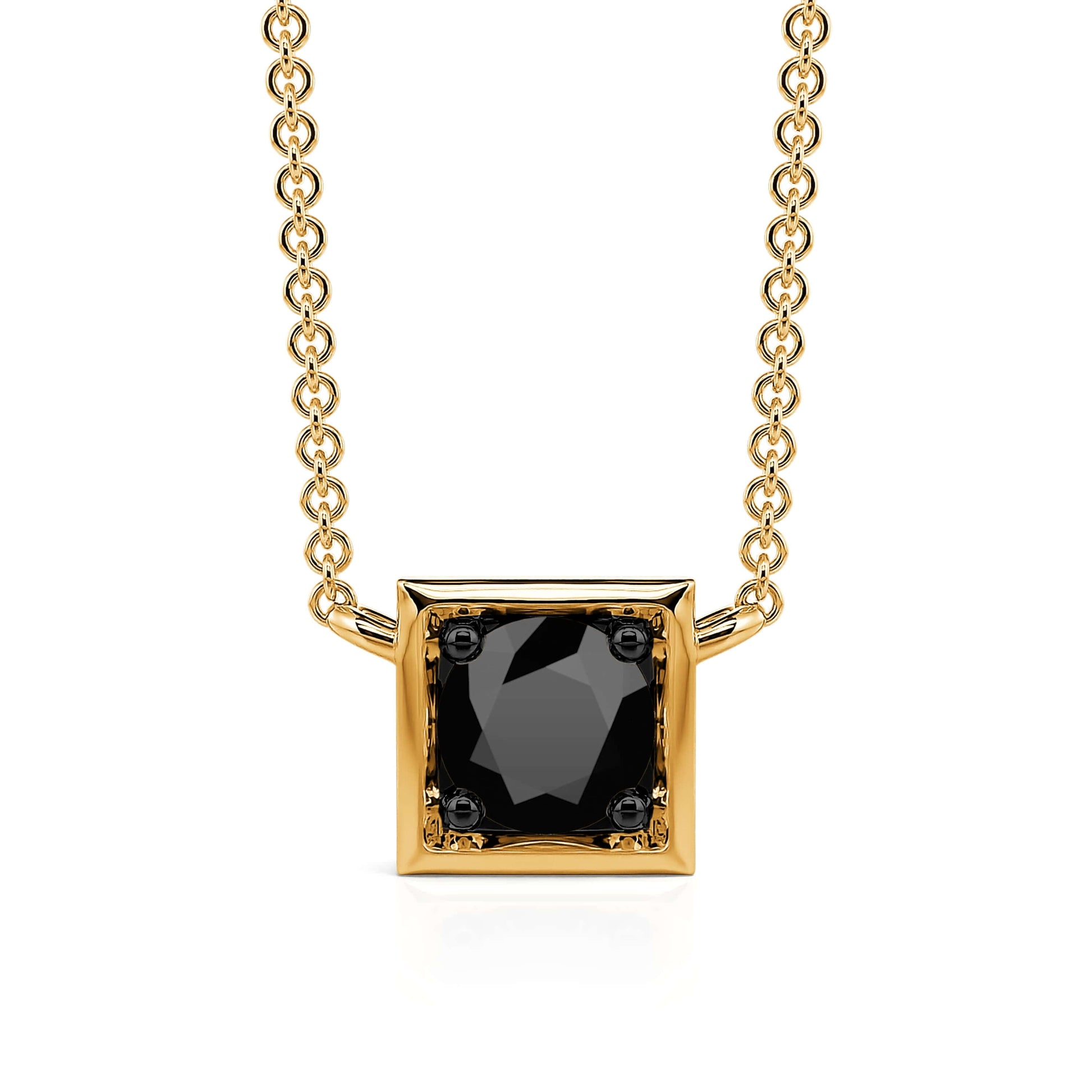 Collier or jaune diamant noir Tom 2