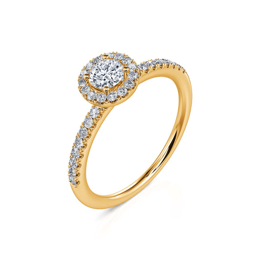 Tracie&nbsp;-&nbsp;Bague de fiançailles or jaune diamant #2