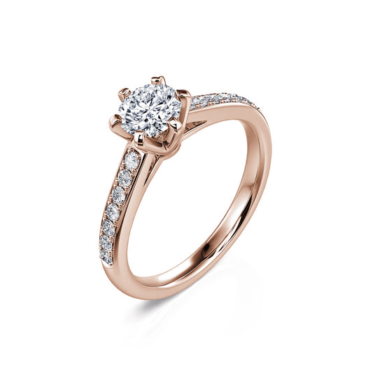 Val Lab - Solitaire or rose diamant de synthèse #2