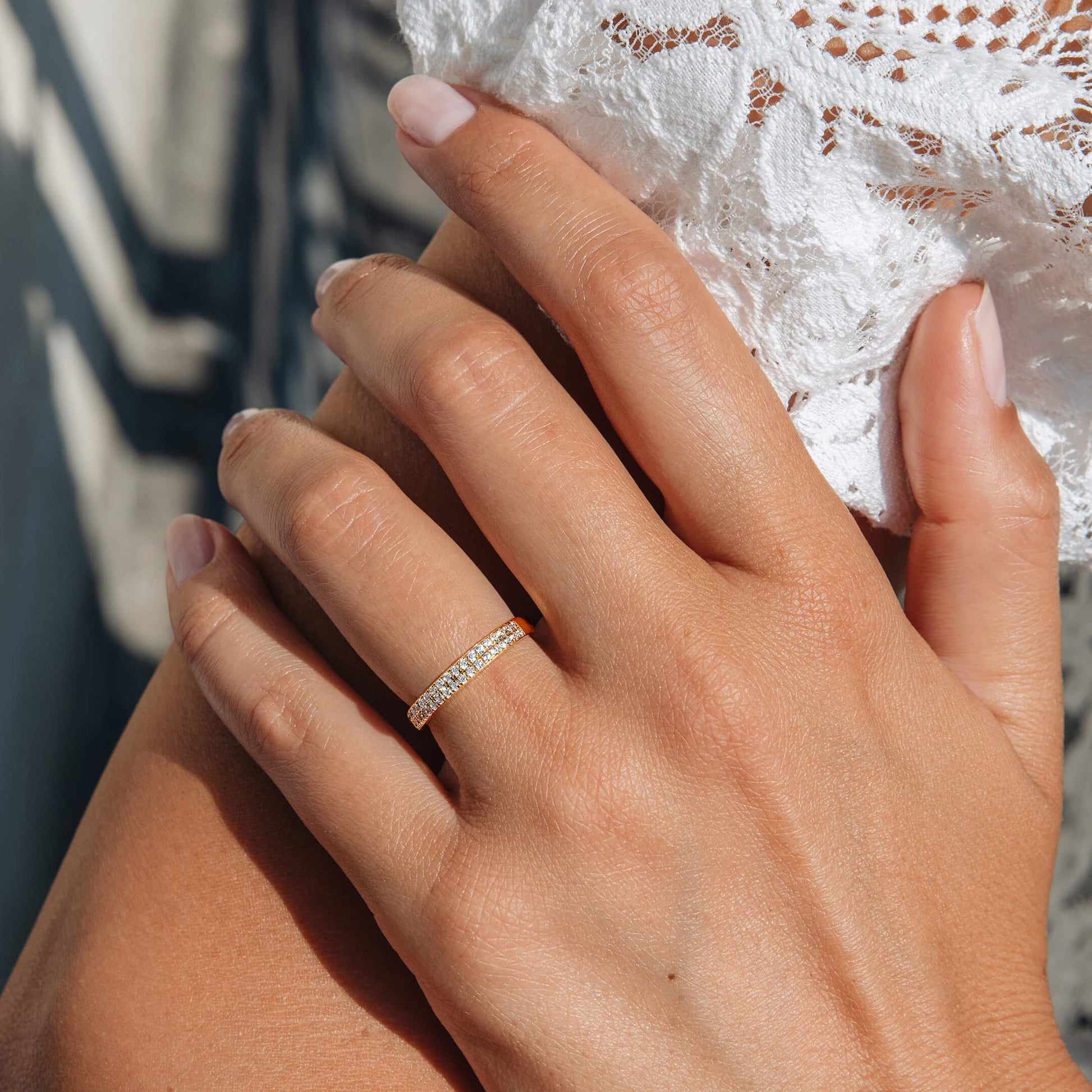 Alliances Femme Bague De Mariage Double Duo D'alliances Classique