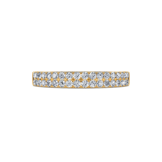 Venista&nbsp;-&nbsp;Alliance demi tour diamant pavé or jaune #2