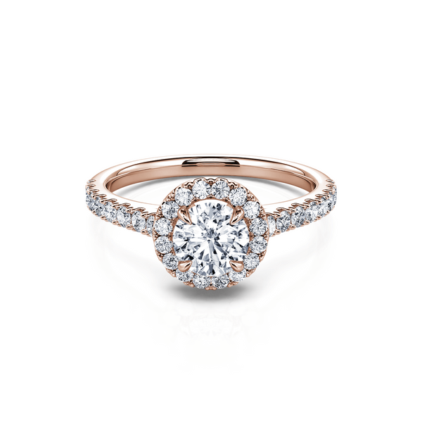 Bague De Fiançailles Plaqué Or Blanc 18 Carats - Zirconium - Design Ouvert Demi-Éternité Femme