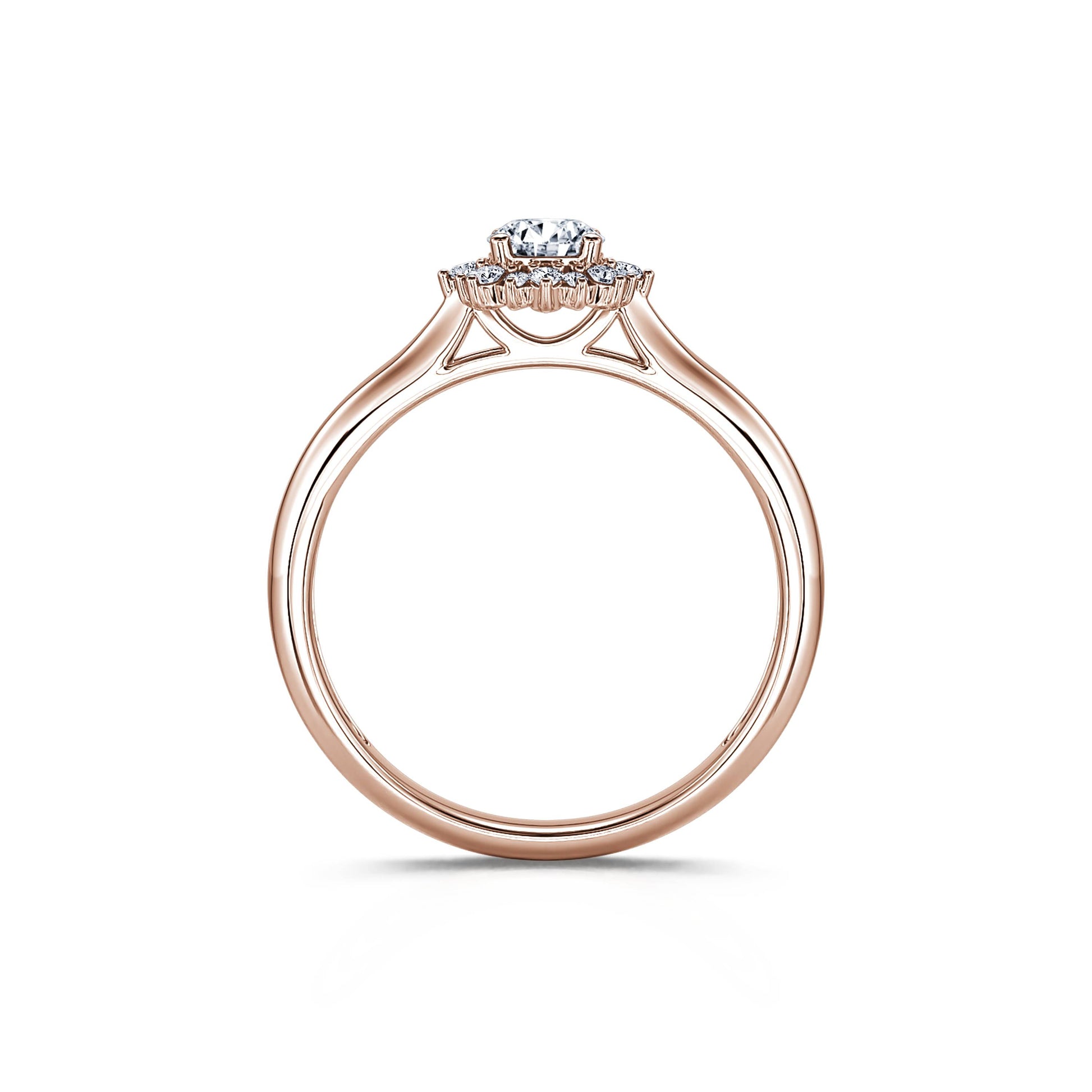 Bague marguerite or rose Violette 3