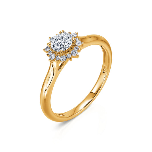 Violette&nbsp;-&nbsp;Bague marguerite or jaune #2