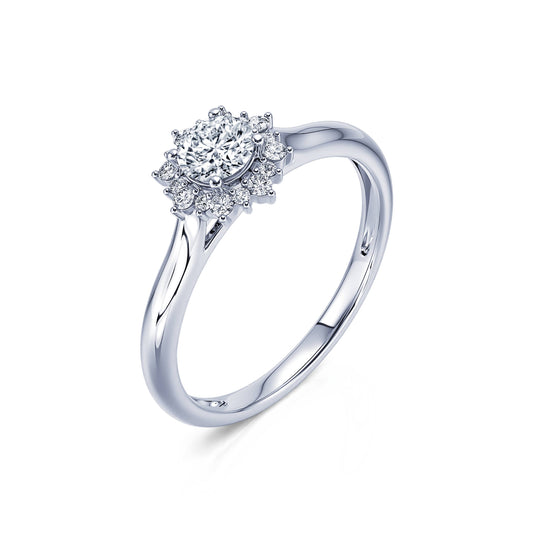 Violette&nbsp;-&nbsp;Bague marguerite or platine #2