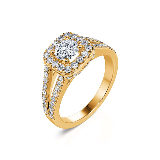 Yosefine&nbsp;-&nbsp;Bague de fiançailles vintage or jaune diamant #2